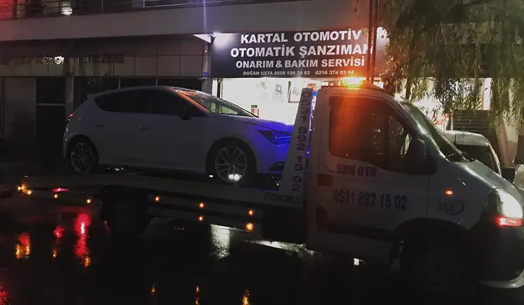 DSG Mekatronik Kartal — gece çekici ile araç taşıma, yol yardımı